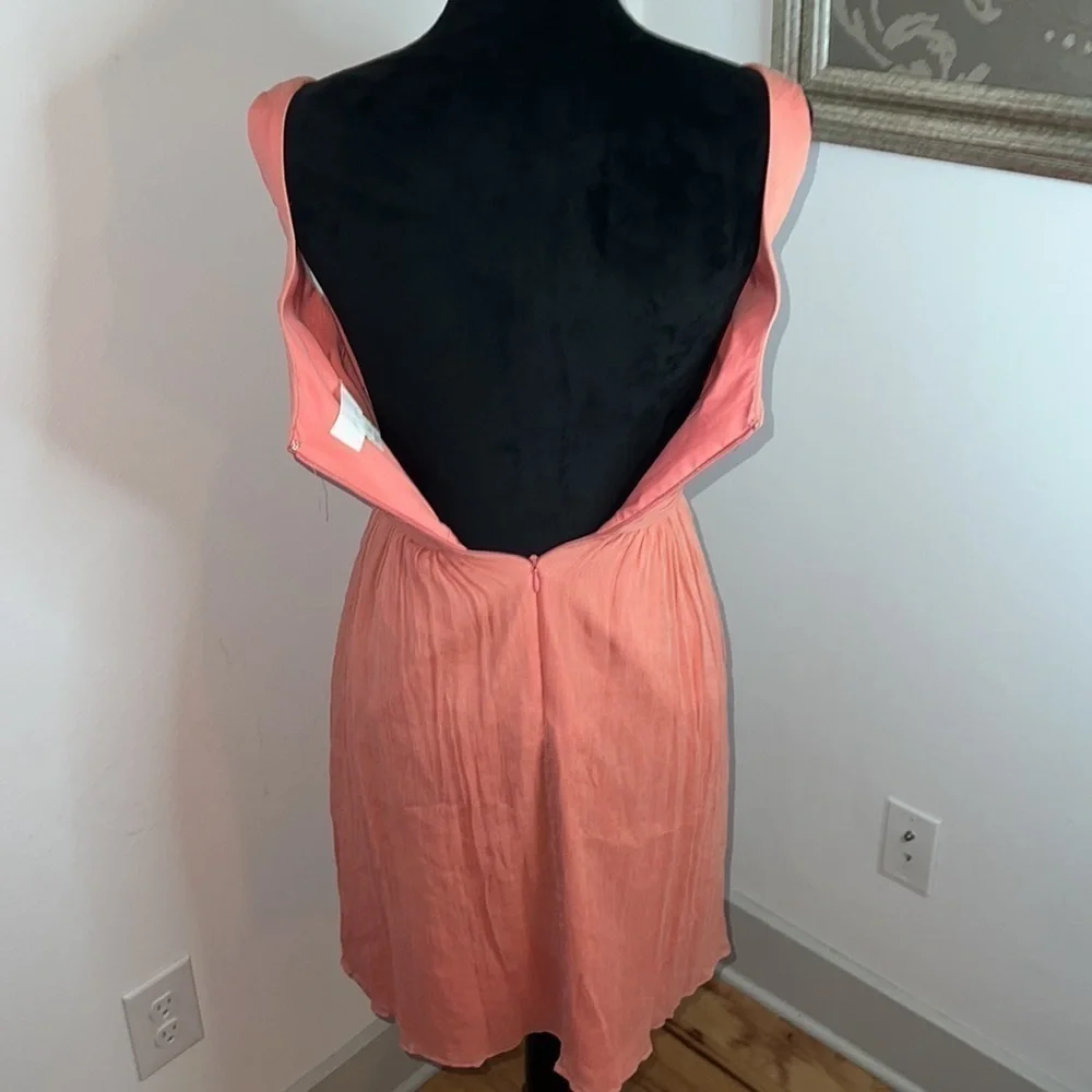 J. Crew 100%‎ Silk above the knee sleeveless textured formal dress Sz 00